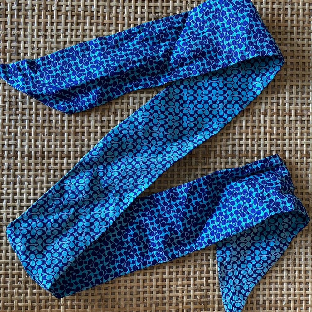 COACH Silk Skinny Scarf